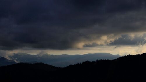 Mountains, Clouds, Night Free HD Wallpapers Download