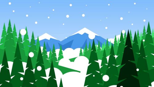 Mountains, Forest, Snow Free HD Wallpapers Download