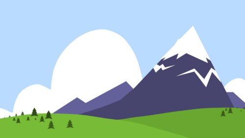 Mountains, Nature, Paint, Vector Free HD Wallpapers Download