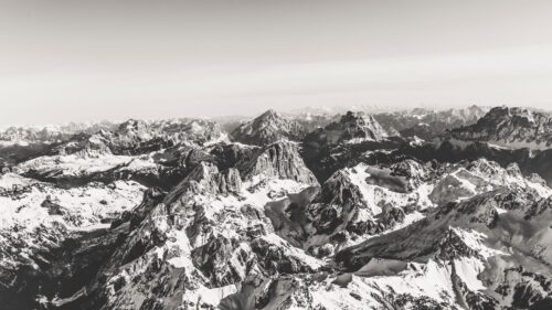 Mountains, Peaks, Aerial View Free HD Wallpapers Download (2)