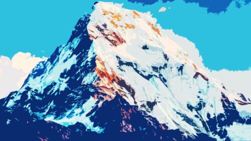 Mountains, Sky, Pattern, Spots Free HD Wallpapers Download