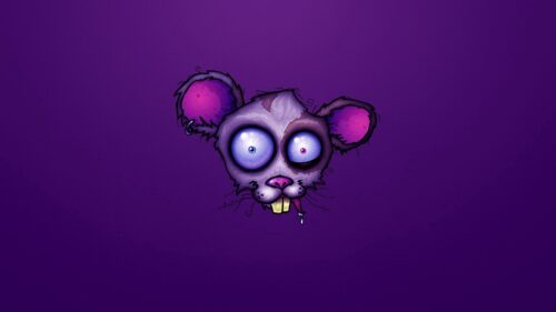 Mouse, Drawing, Lilac Free HD Wallpapers Download