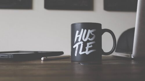 Mug, Hustle, Inscription Free HD Wallpapers Download