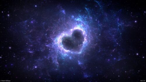 Nebula, Heart, Glow Wallpapers Free Download