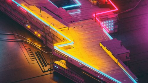 Neon, Lightning, Art Wallpapers Free Download