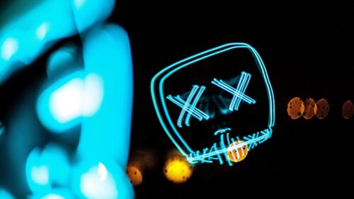 Neon, Smile, Art, Lines Wallpapers Free Download
