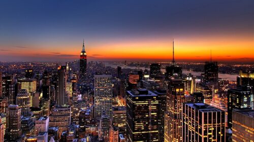 New York, Night, Skyscrapers Wallpapers Free Download