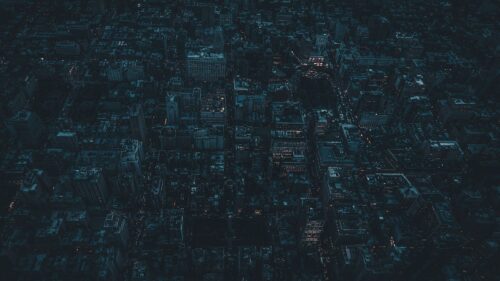 Night, City, Aerial View, City, Lights Wallpapers Free Download