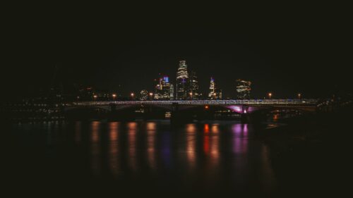 Night, City, Buildings, Bridge Wallpapers Free Download (1)