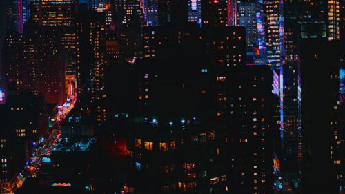 Night City, Lights, Buildings Wallpapers Free Download