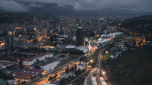 Night City, Top View, Buildings Wallpapers Free Download