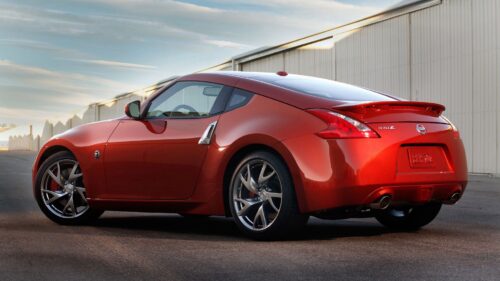 Nissan 350z, Red, Side View Wallpapers Free Download