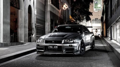 Nissan, Auto ,Black_street Wallpapers Free Download