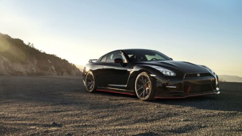 Nissan GTR, Black, Side View Wallpapers Free Download