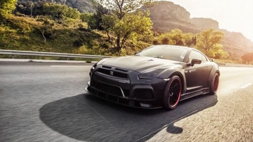 Nissan Gtr, Side View, Motion Wallpapers Free Download