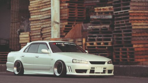 Nissan Skyline, White, Side View Wallpapers Free Download