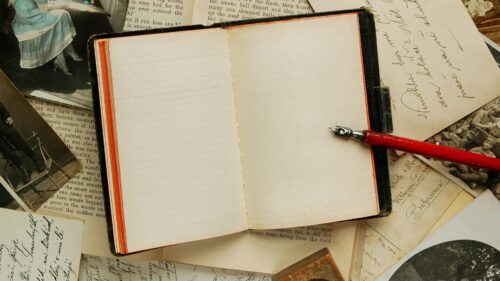 Notebook, Emptiness, Old, Table Wallpapers Free Download