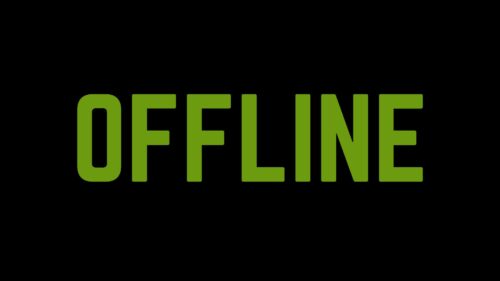 Offline, Inscription, Green Wallpapers Free Download