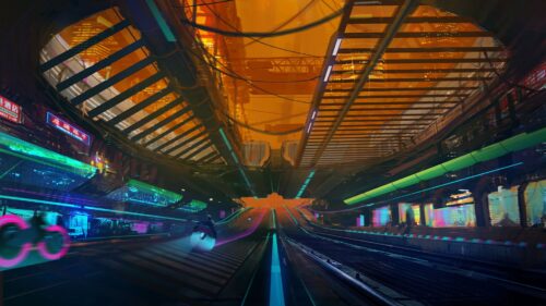 Overpass, Art, Cyberpunk Wallpapers Download For Your Device