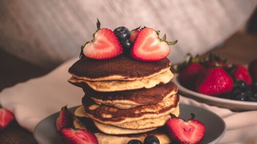 Pancakes, Dessert, Strawberries Wallpapers Download For Your Desktop