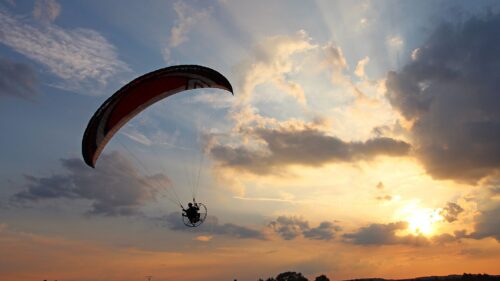 Paraglider, Flight, Sky, Sunset HD Wallpapers Free Download
