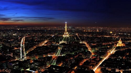Paris, France, Night, Top, View, City HD Wallpapers Free Download