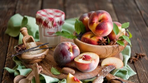 Peaches, Spices, Seasonings HD Wallpapers Free Download