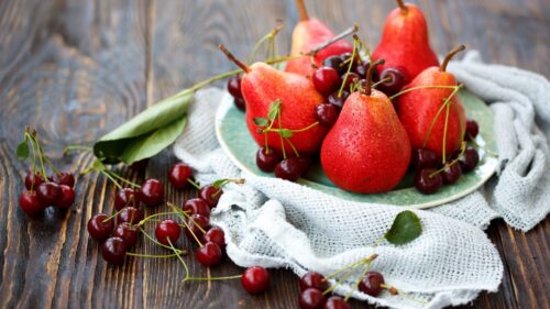 Pears, Cherries, Berries, Fruits HD Wallpapers Free Download