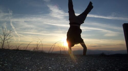 People, Sun, Sunset, Jump HD Wallpapers Free Download