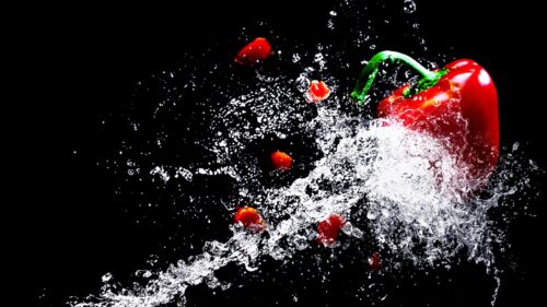 Pepper, Spray, Drops HD Wallpapers Free Download