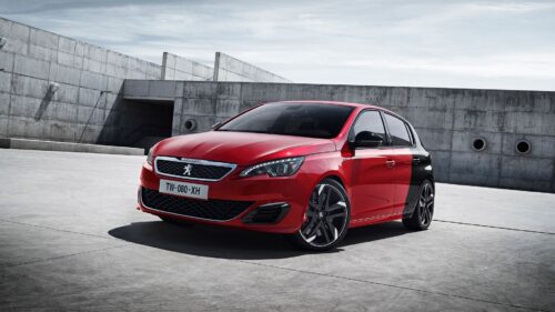 Peugeot 308, Gti, Red, Side View HD Wallpapers Free Download
