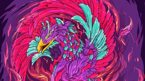 Phoenix, Bird, Art HD Wallpapers Free Download