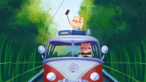 Pigs Van, Road HD Wallpapers Free Download