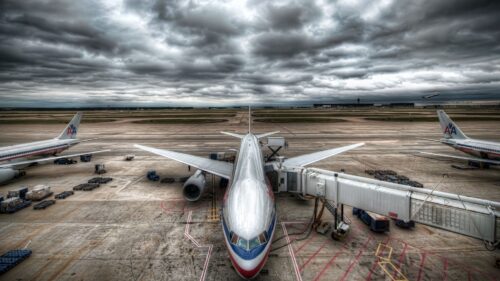 Plane, Sky, Clouds, Airport Wallpapers Free Download