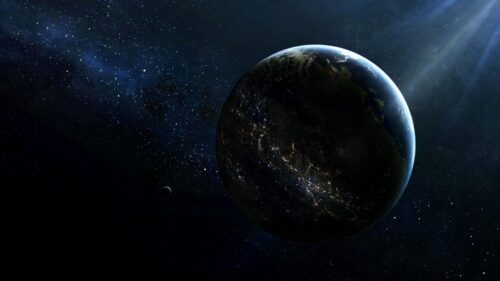 Planet, Satellite, Lighting, Light Wallpapers Free Download