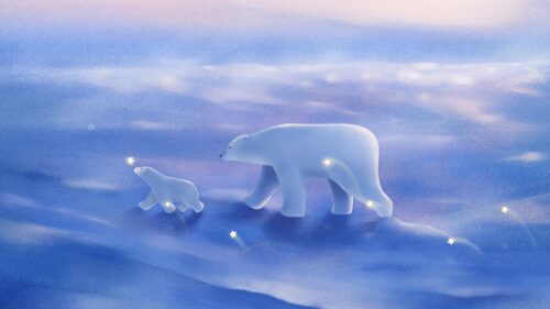 Polar Bears, Family, Cub HD Wallpapers Free Download