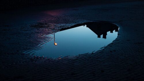Puddle, Reflection, Dark HD Wallpapers Free Download