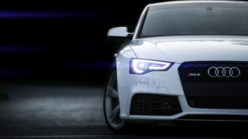 RS5, Audi, White, Front View Wallpapers Free Download