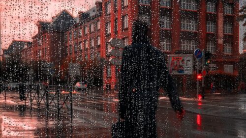 Rain, Silhouette, City HD Wallpapers Free Download