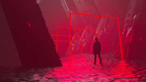 Red, Neon, People HD Wallpapers Free Download