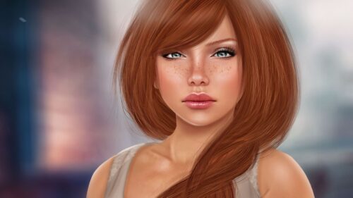 Redhaired, Freckles, Girl HD Wallpapers Free Download