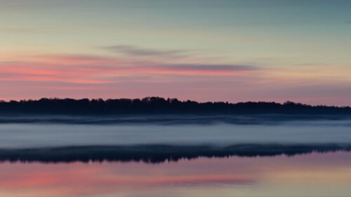 River, Fog, Dusk HD Wallpapers Free Download