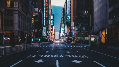 Road Marking, Buildings HD Wallpapers Free Download