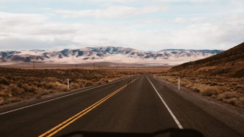 Road, Mountains, Desert HD Wallpapers Free Download