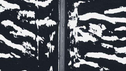 Road, Snow, Aerial View HD Wallpapers Free Download