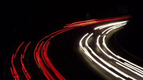 Road, Turn, Lights Wallpapers Free Download