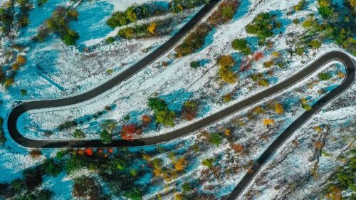 Road, Winding, Aerial View Wallpapers Free Download