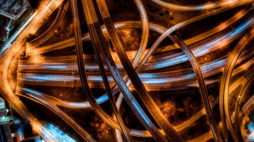 Roads, Interchange, Aerial View Wallpapers Free Download