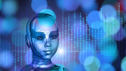 Robot, Cyborg, Binary, Code Wallpapers Free Download