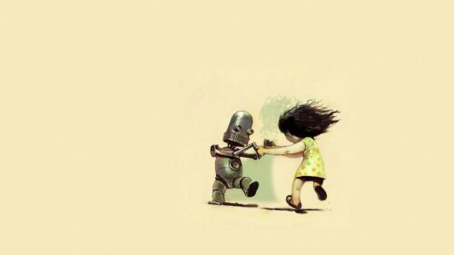 Robot, Dance, Girl Wallpapers Free Download